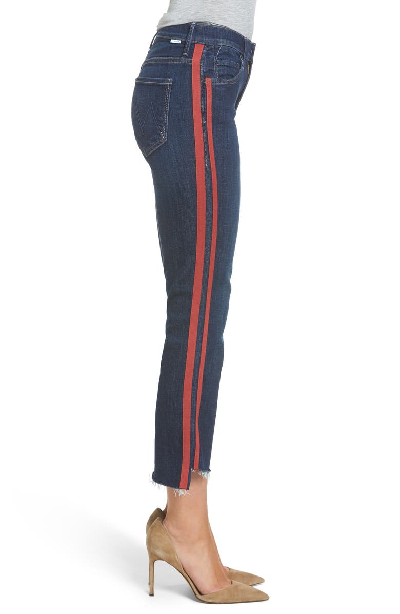 MOTHER 'The Insider' Crop Step Fray Jeans, Alternate, color,
