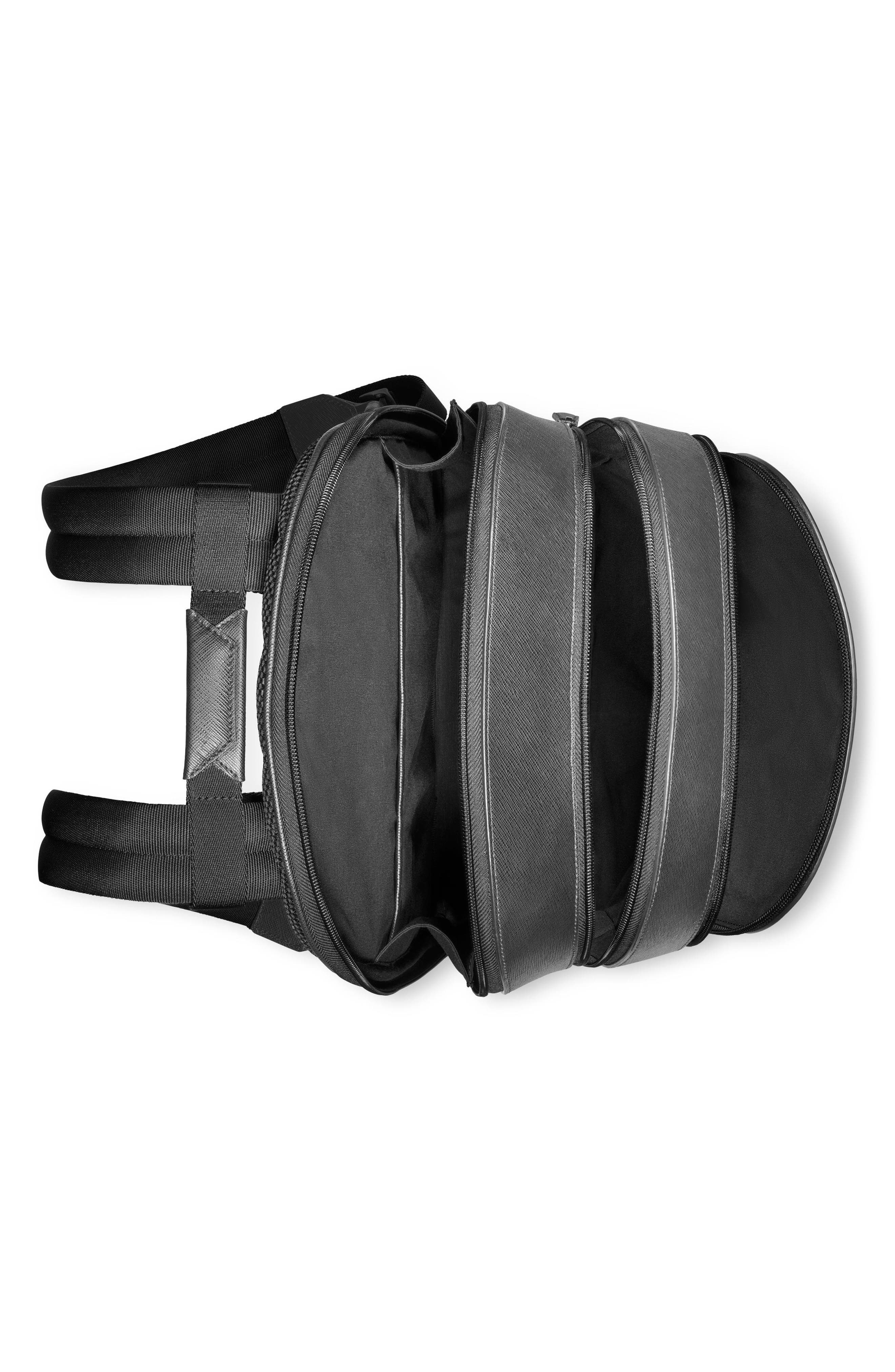 Montblanc Medium Sartorial Leather Backpack, Alternate, color, 