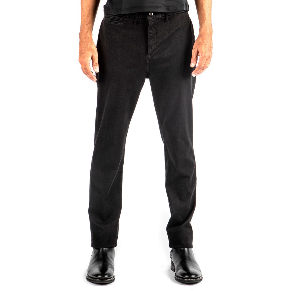 HIROSHI KATO Denit Slim Fit Chinos in Black  product