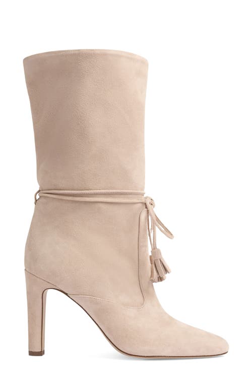 Lk Bennett Eliza Tassel Slouch Bootie In Neutral