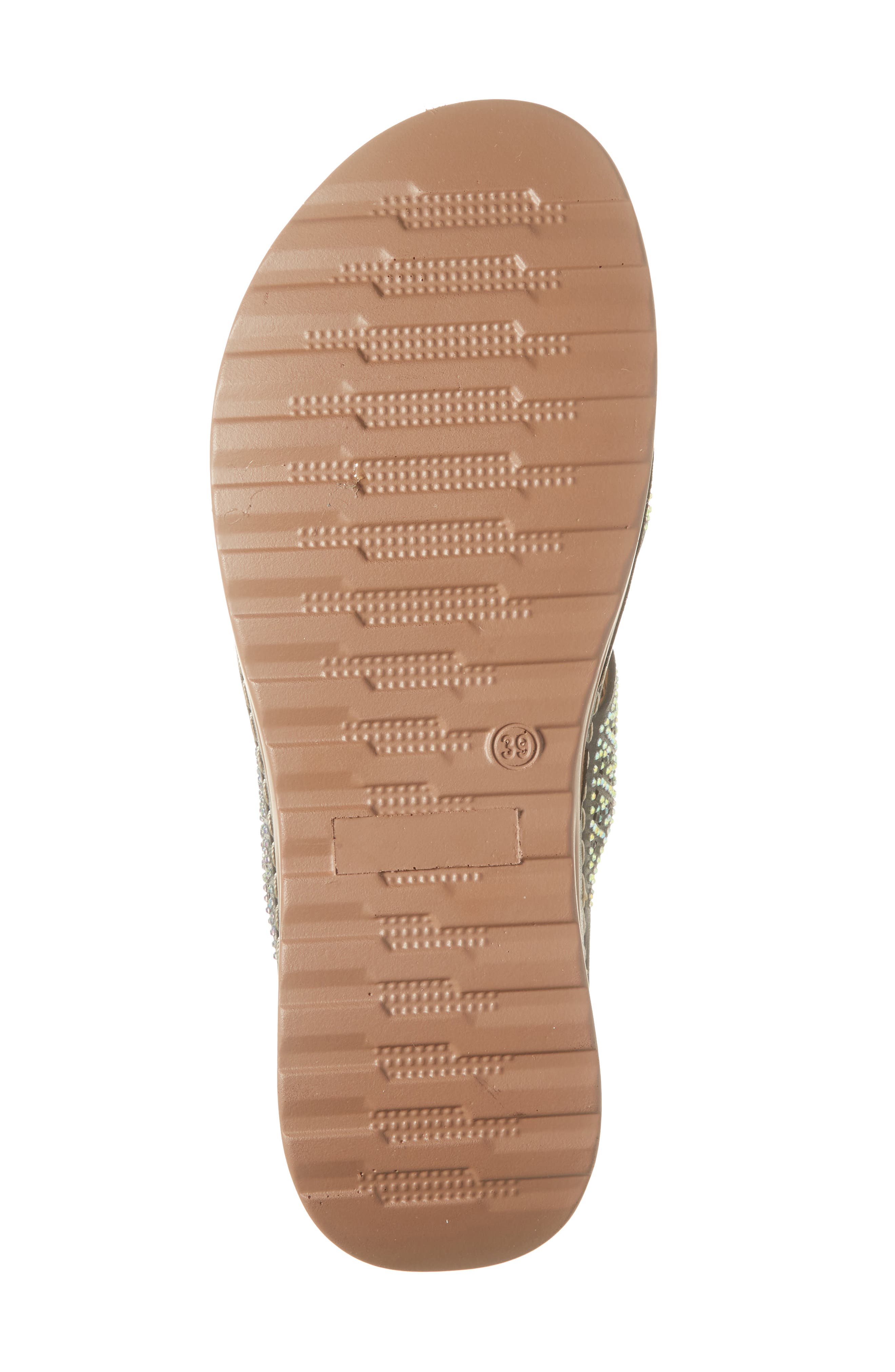 EXTREME BY EDDIE MARC Rhinestone Studded Wedge Sandal, Alternate, color, 