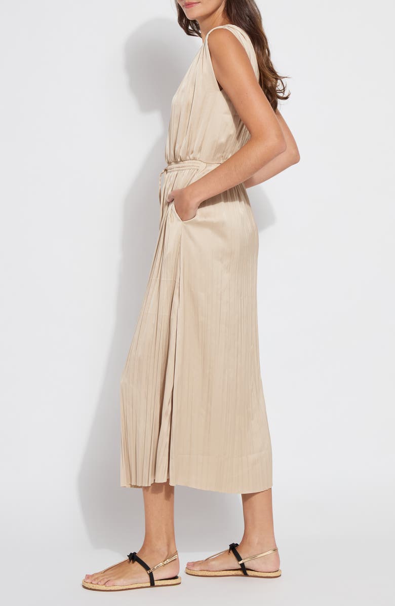 Lysse The Packable Pleated Satin Dress, Alternate, color, Chablis