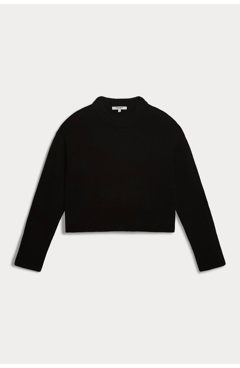 NAKED CASHMERE Sloane Cashmere Crewneck Sweater, Alternate, color, Black