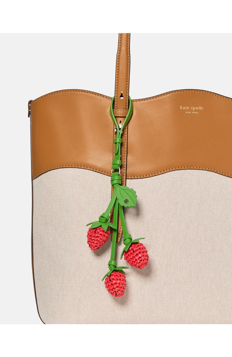 Kate Spade New York strawberries bag charm, Alternate, color,