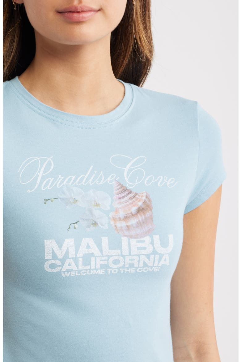 Paradise Cove Graphic Stretch Cotton T-Shirt, Alternate, color, TEAL