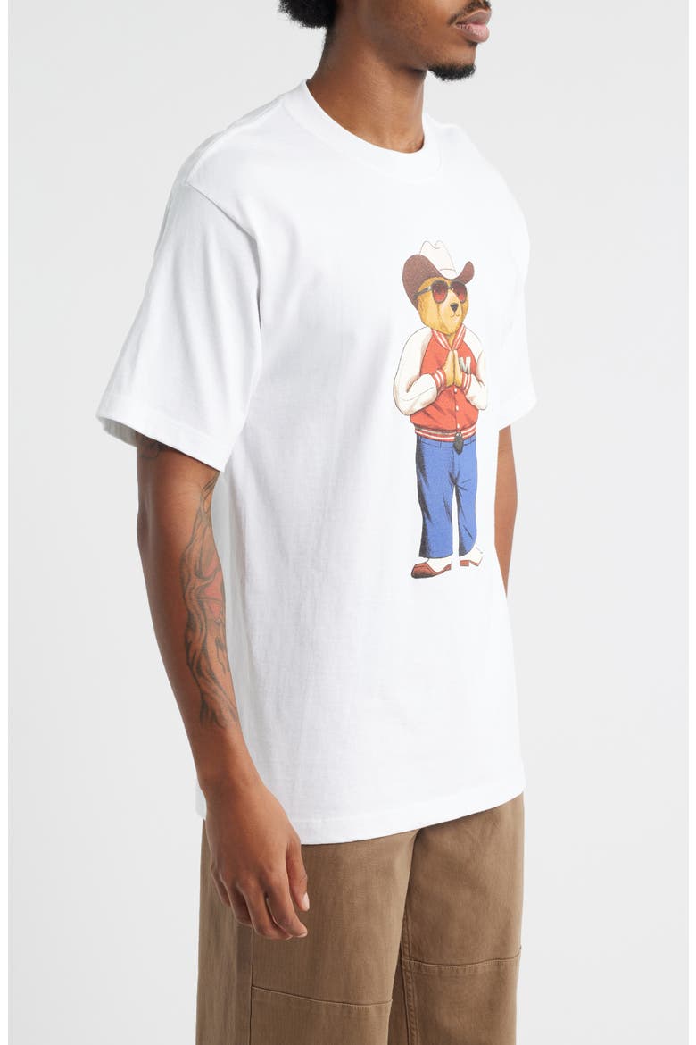 Hee Haw Bear Cotton Graphic T-Shirt, Alternate, color, WHITE