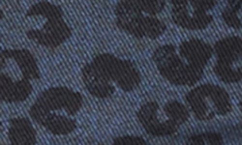 Nic + Zoe Nic+zoe Recess Leopard Print Straight Leg Ankle Jeans In Blue