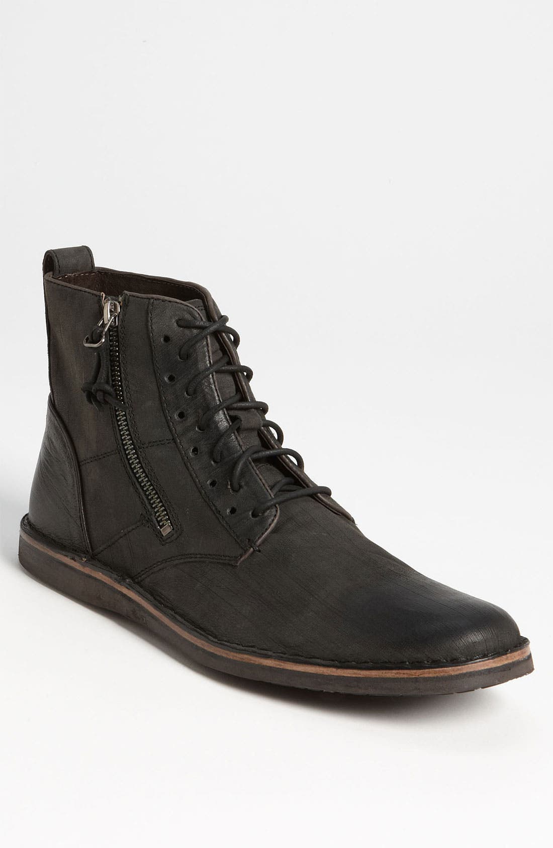 'Barrett' Plain Toe Boot, Main, color, COAL