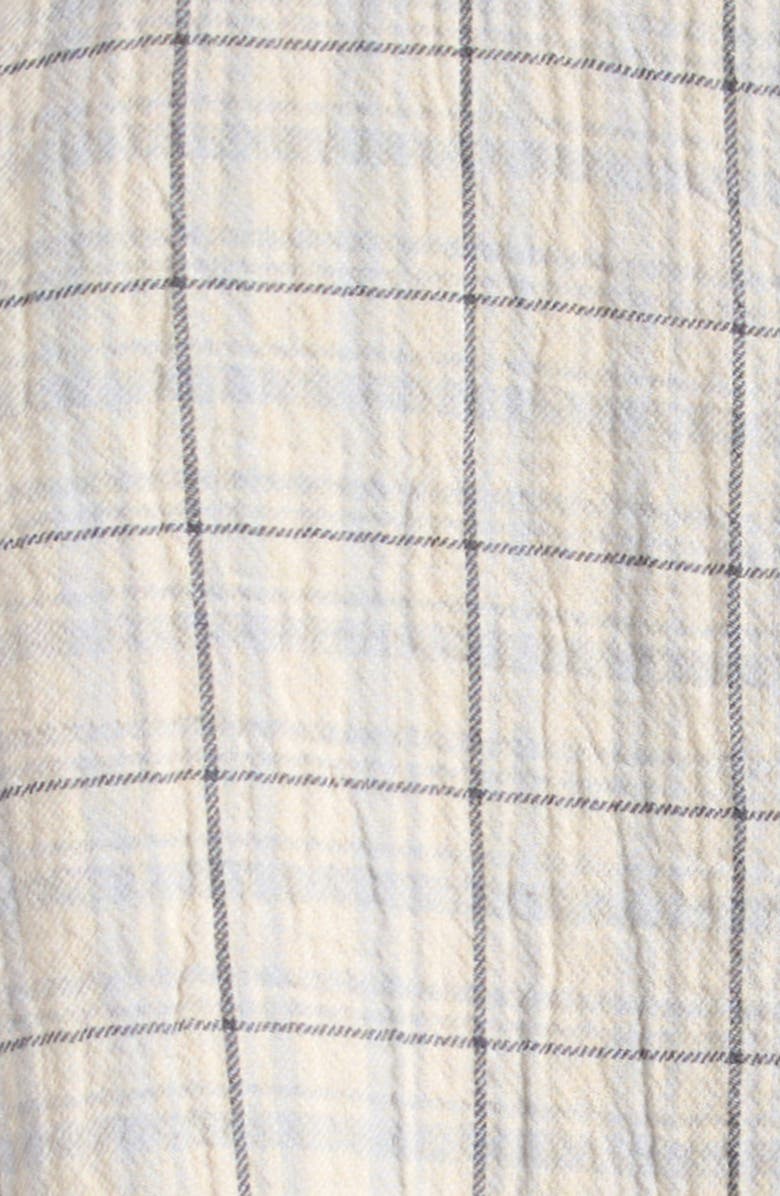 QUINCY MAE Plaid Cotton Romper, Alternate, color, Blue