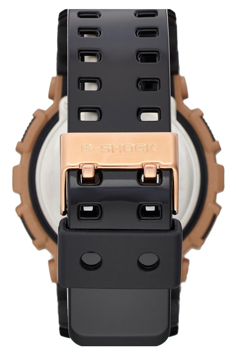Resin Ana-Digi Watch, 51mm, Alternate, color, ROSE GOLD/ BLACK