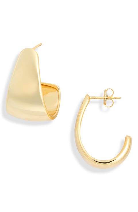 Demi Fine Tapered Hoop Earrings