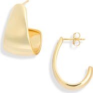 NORDSTROM RACK Demi Fine Tapered Hoop Earrings