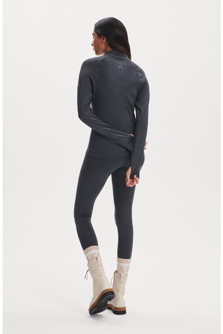 Always Warm Super High Waist Base Layer Stirrup Leggings, Alternate, color, BLACK MARL
