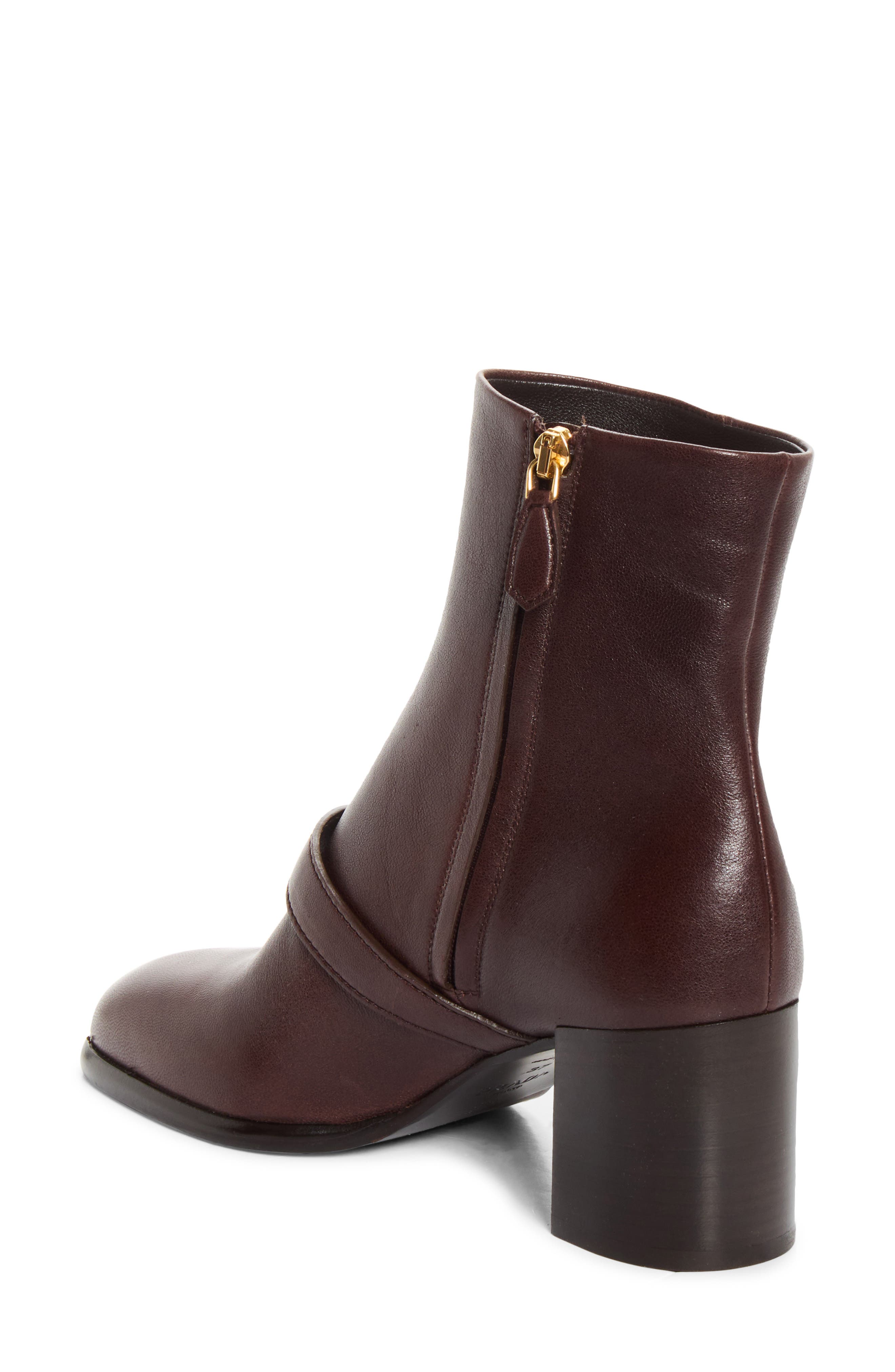 Buckle Block Heel Bootie, Alternate, color, MORO