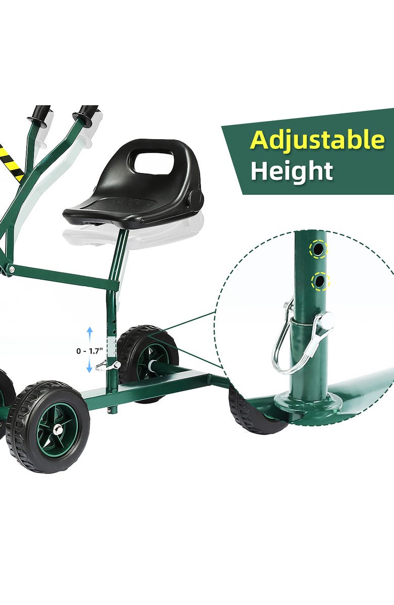 Trimate Sandbox Rideon Excavator Hunter, Alternate, color, Multicolored