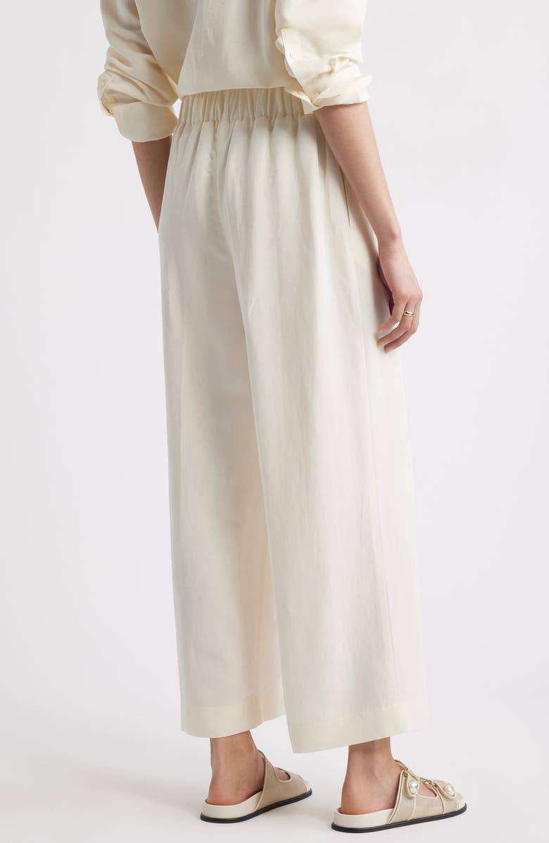 Nordstrom Wide Leg Crop Pants, Alternate, color, Ivory Tofu