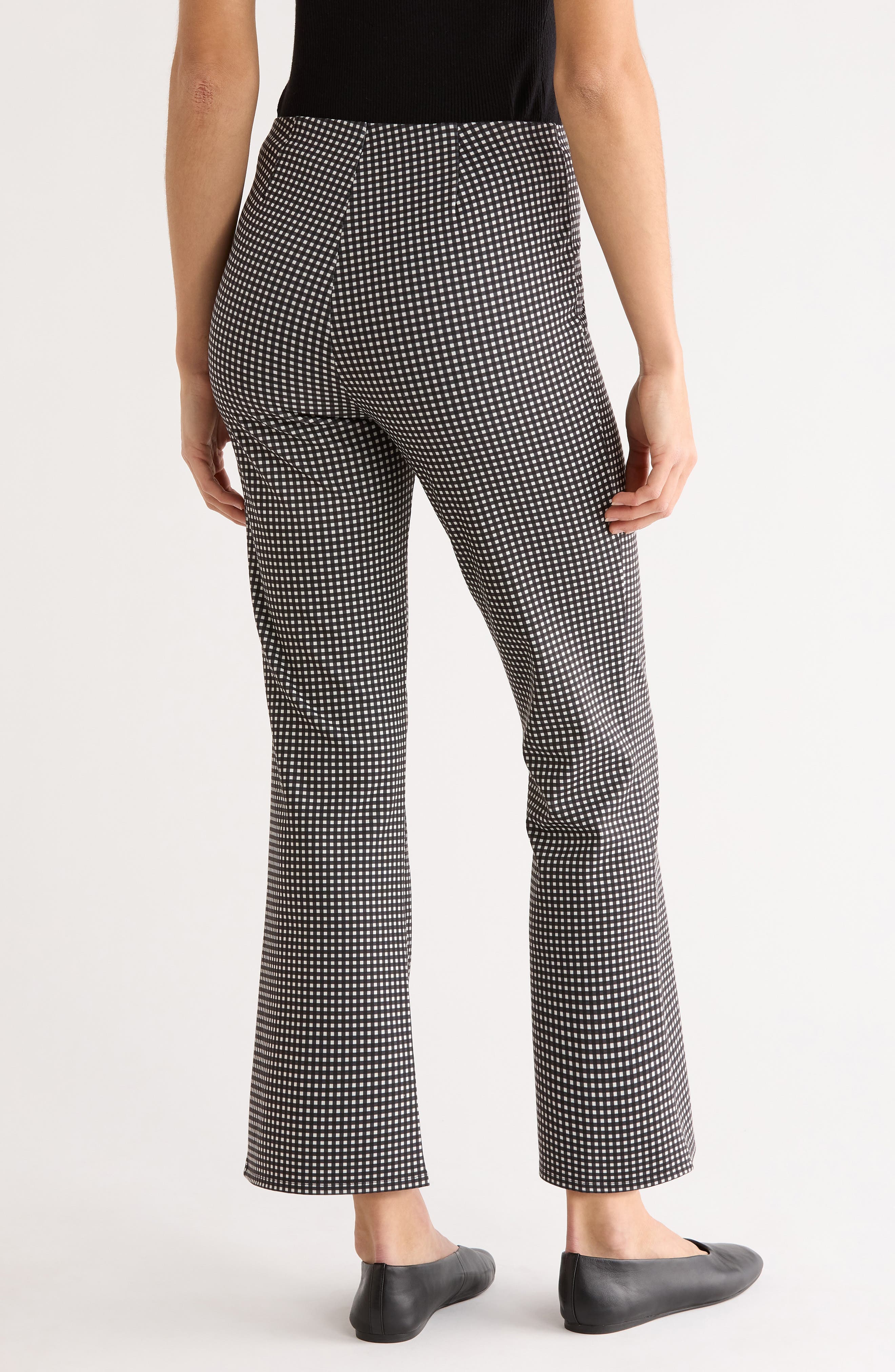 Auray Pleat Front Gingham Pants - image 2