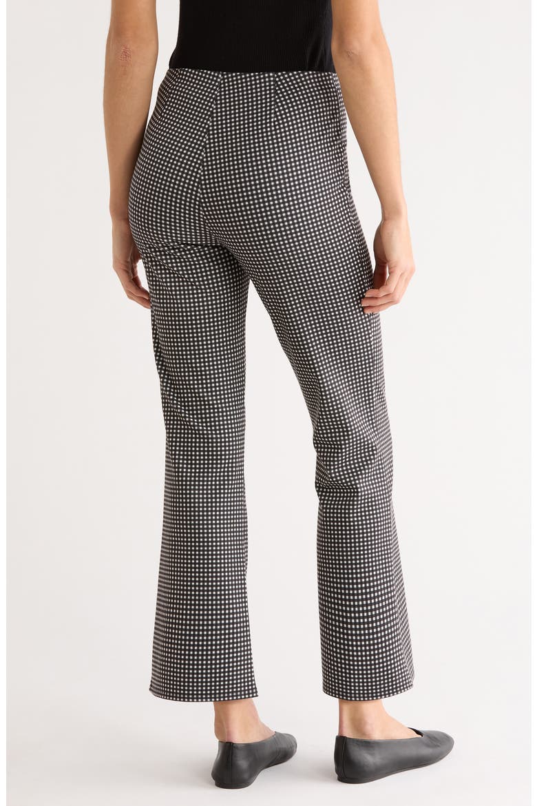 Auray Pleat Front Gingham Pants, Alternate, color, BLACK GINGHAM