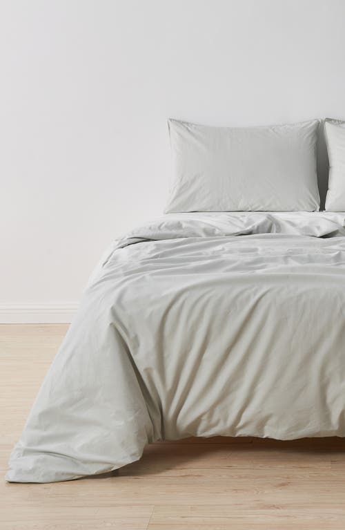 Verlee Cotton Percale Set Of 2 Standard Shams In Glacier