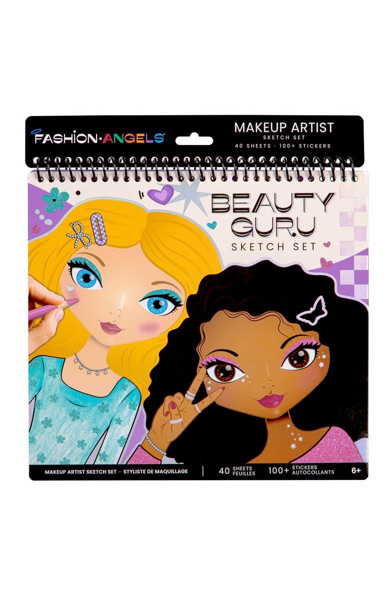 Fashion Angels Sketch Portfolio Set Beauty Guru Makeup Artist, Alternate, color, Multicolored