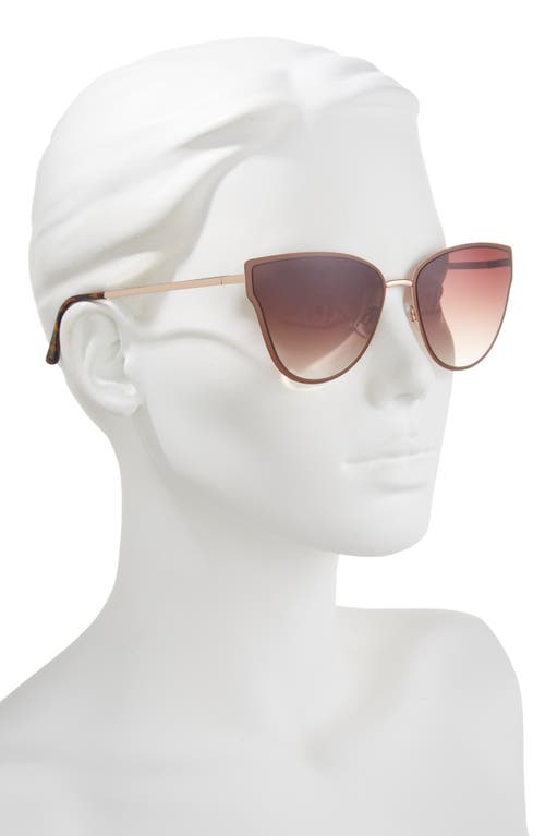 Vince Camuto Metal Cat Eye Sunglasses In Brown