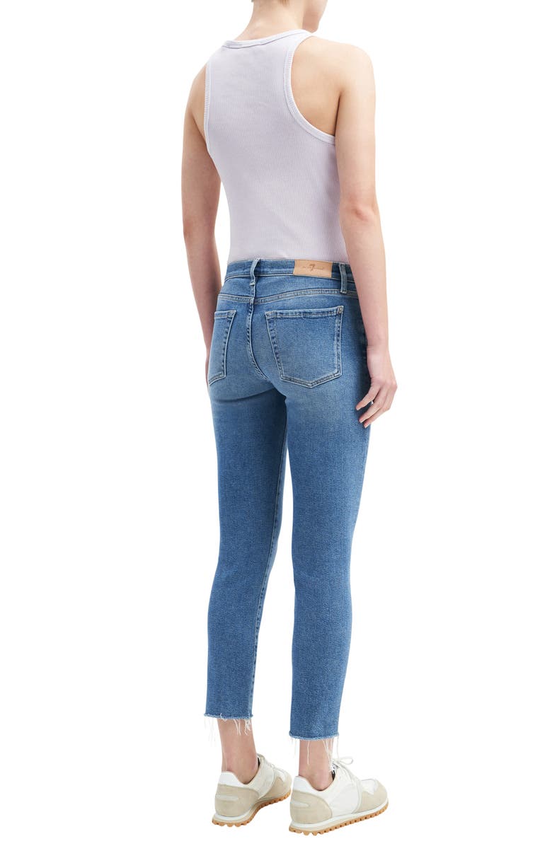 7 For All Mankind Roxanne Raw Hem Ankle Slim Jeans, Alternate, color, 