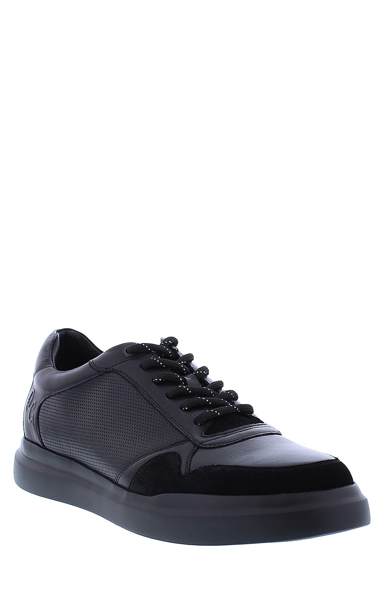Robert Graham Cava Leather Perforated Sneaker, Main, color, 