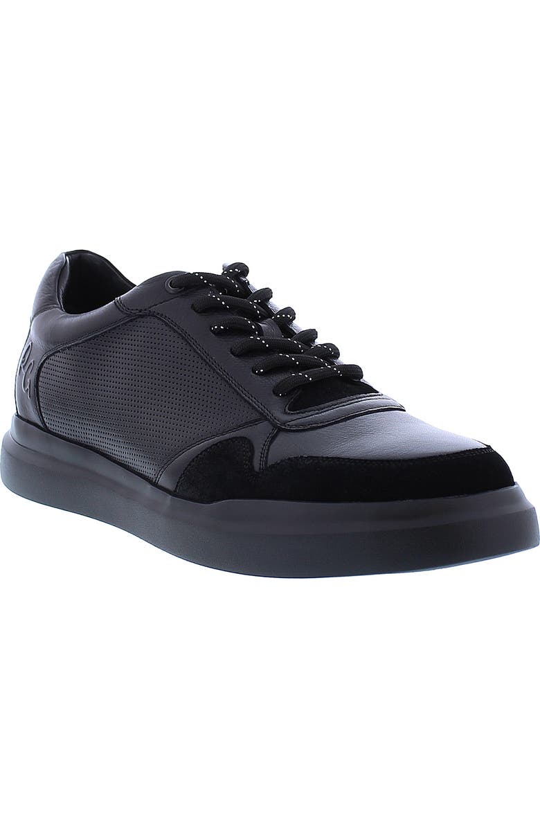 Robert Graham Cava Leather Perforated Sneaker, Main, color,