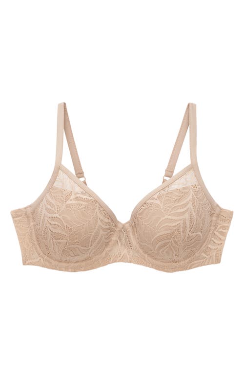 Thirdlove Feather Lace Underwire Demi Bra In Brown