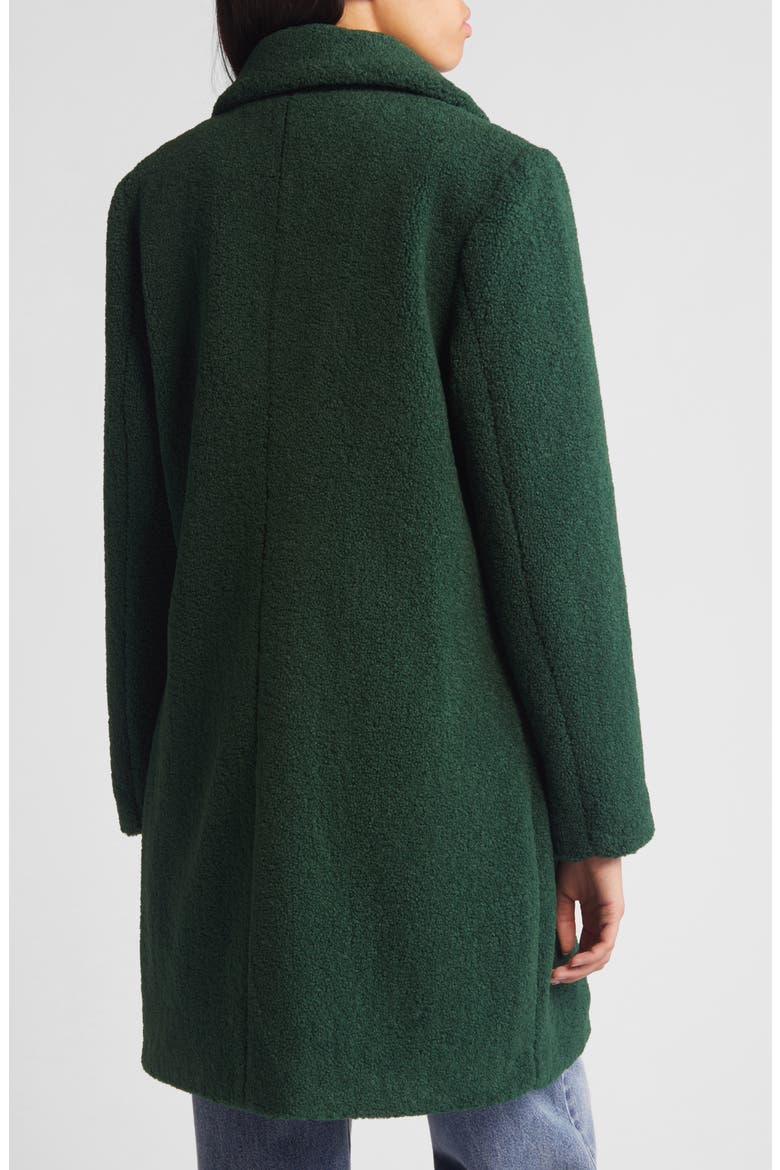 Faux Fur Teddy Coat, Alternate, color, EMERALD