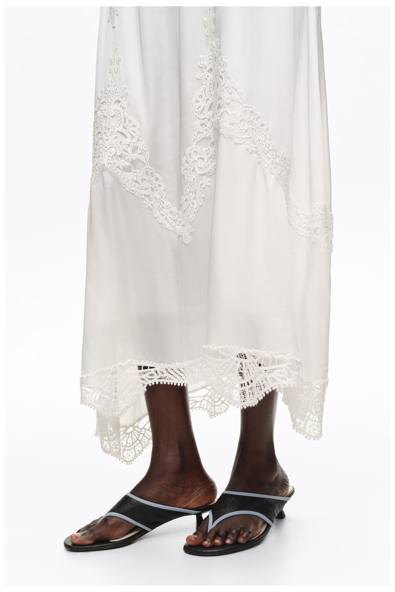 Strappy Crochet Midi Dress, Alternate, color, SAND