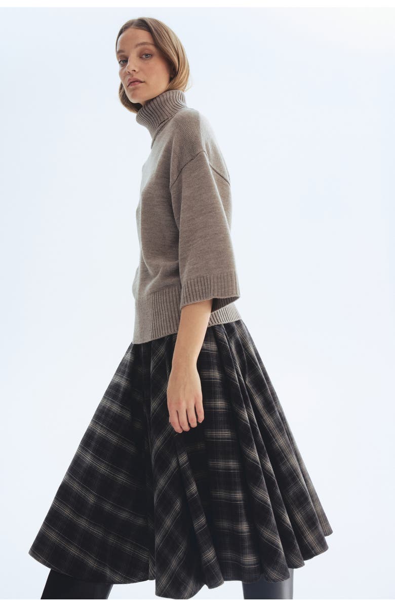 H&M Fine-knit Polo-neck Jumper, Alternate, color, Taupe