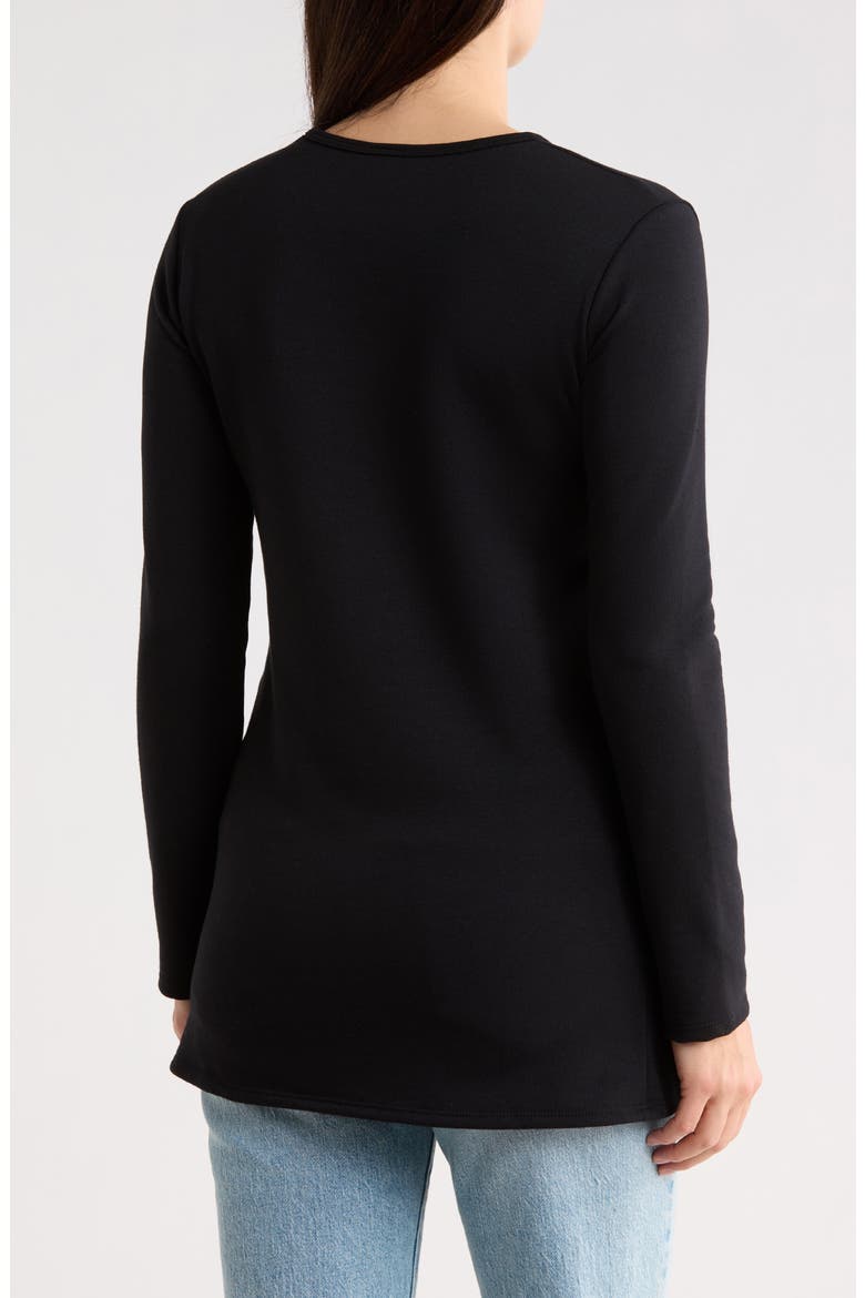 Long Sleeve T-Shirt, Alternate, color, BLACK INTERLOCK