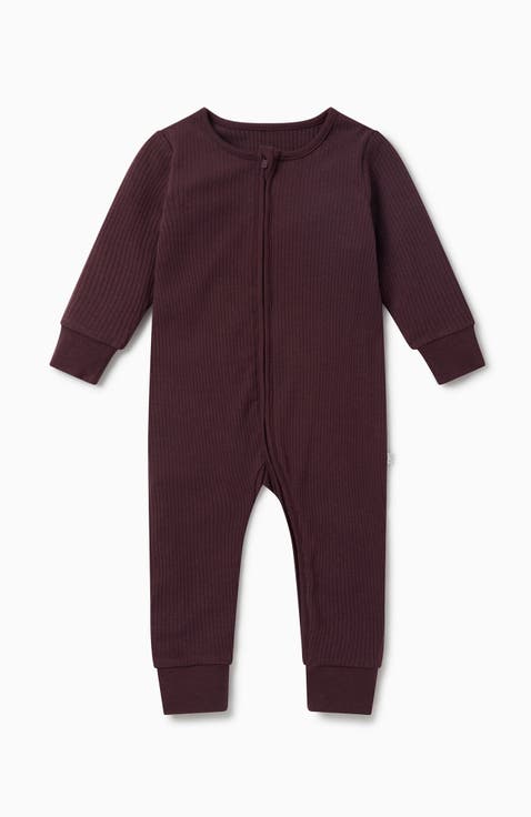 Ribbed Two Way Zip-Up Sleepsuit (Baby)
