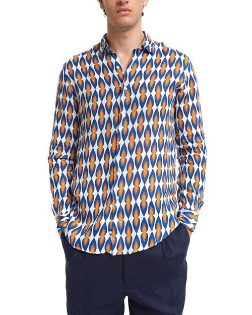 Peninsula Swimwear Levante Linen Shirt In Multi