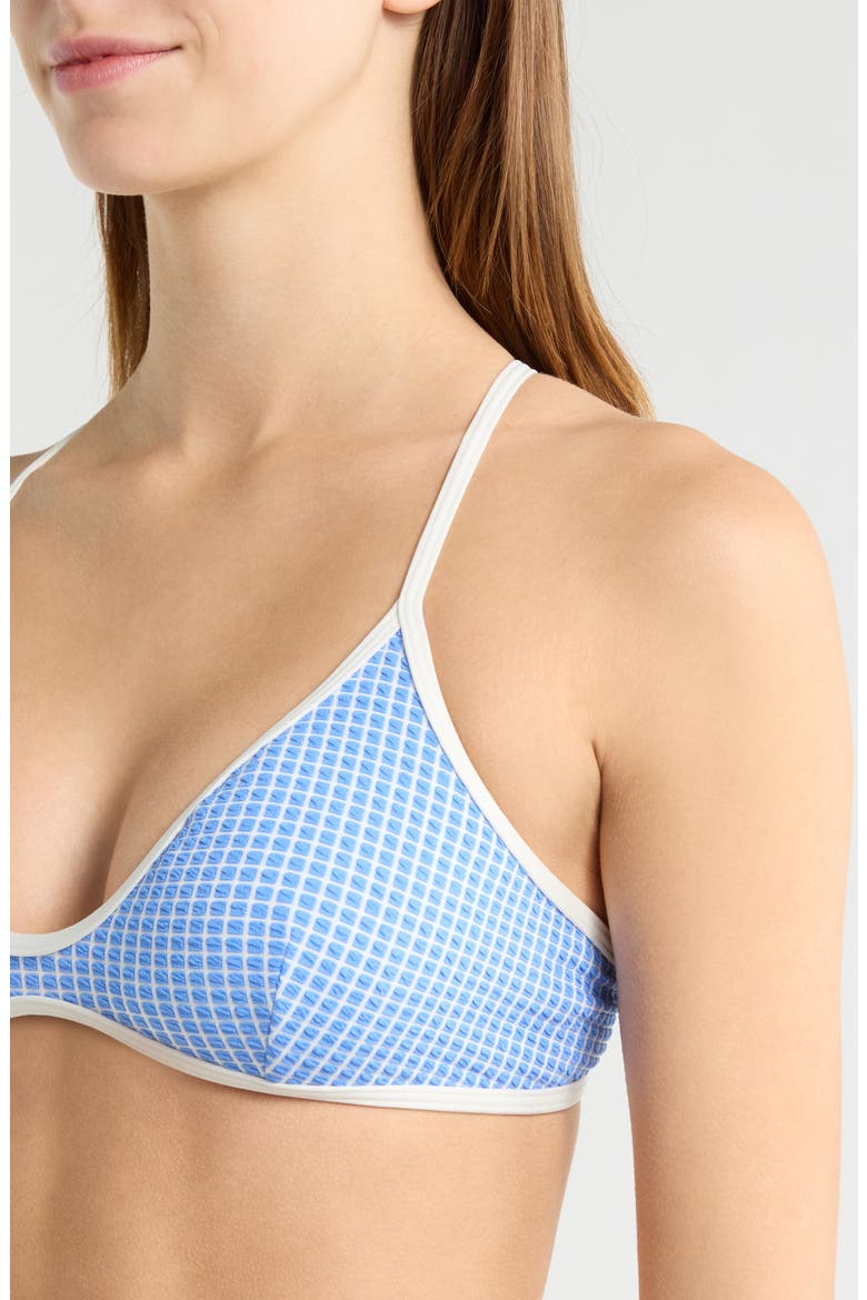 Poolside Crossback Swim Top, Alternate, color, BLUE