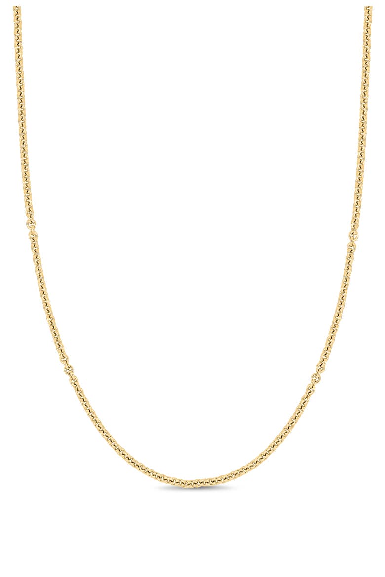 14K Gold Cable Chain Necklace, Main, color, 14K YELLOW GOLD