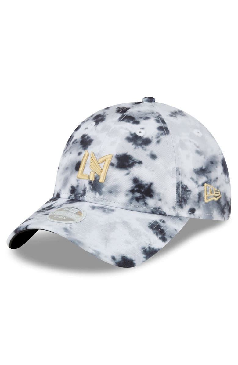 New Era Women's New Era Black LAFC Tie-Dye 9TWENTY Adjustable Hat, Main, color, 