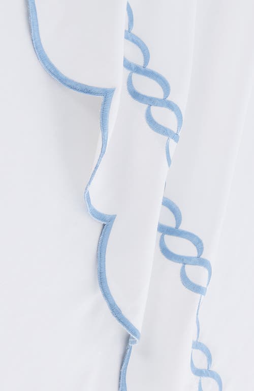 Melange Home Scallop Rope 600 Thread Count Sheet Set In Blue