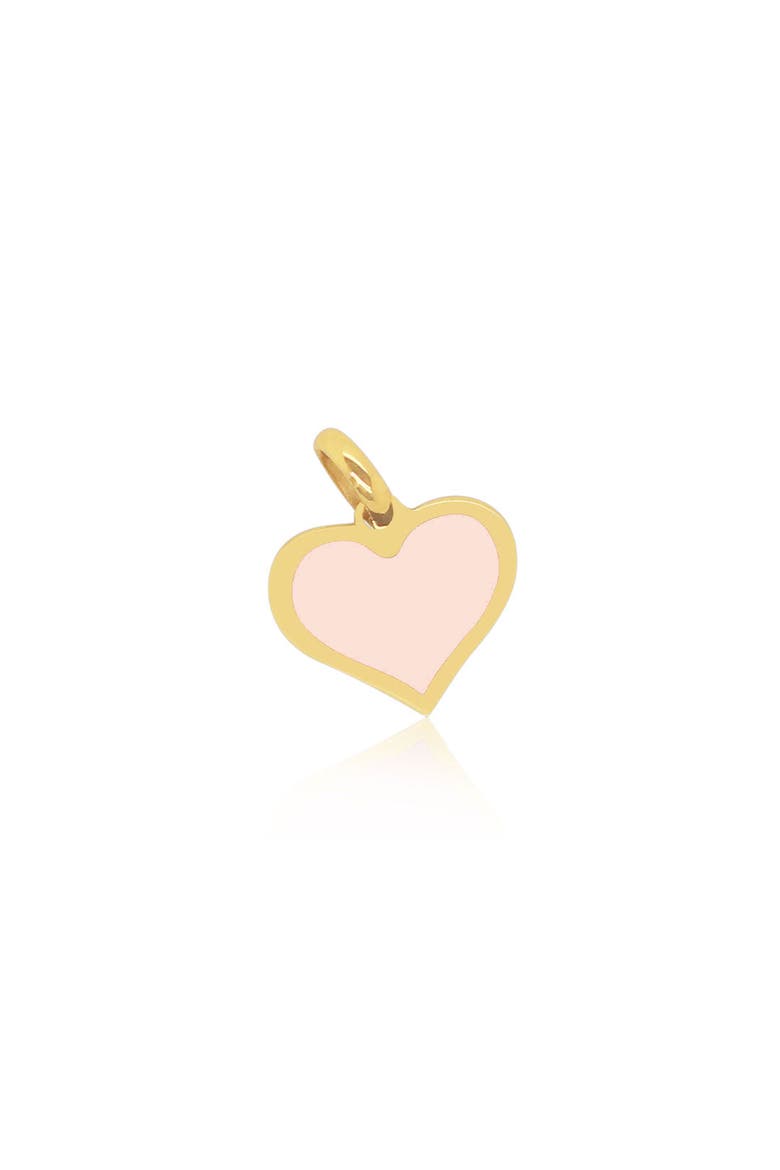 Pink Pearl Heart Charm, Main, color, Pink Pearl