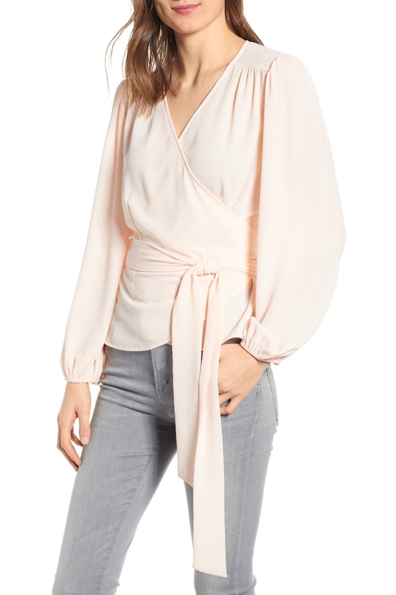 Wrap Top, Main, color, PINK WOOD