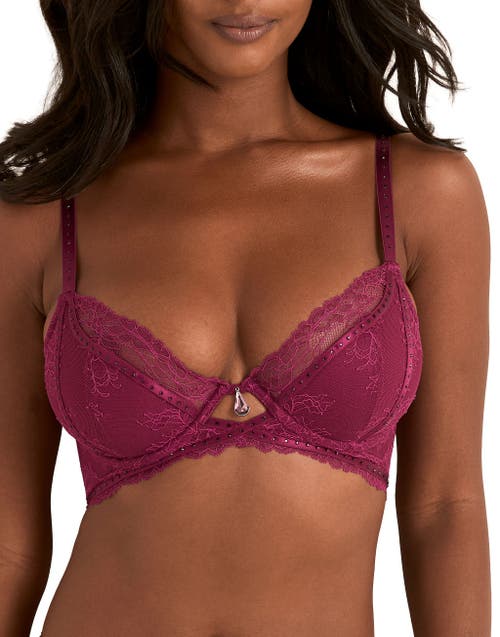 Adore Me Lyra Contour Demi Bra In Purple