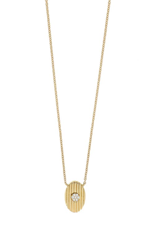 Kiera Diamond Petite Medallion Pendant Necklace