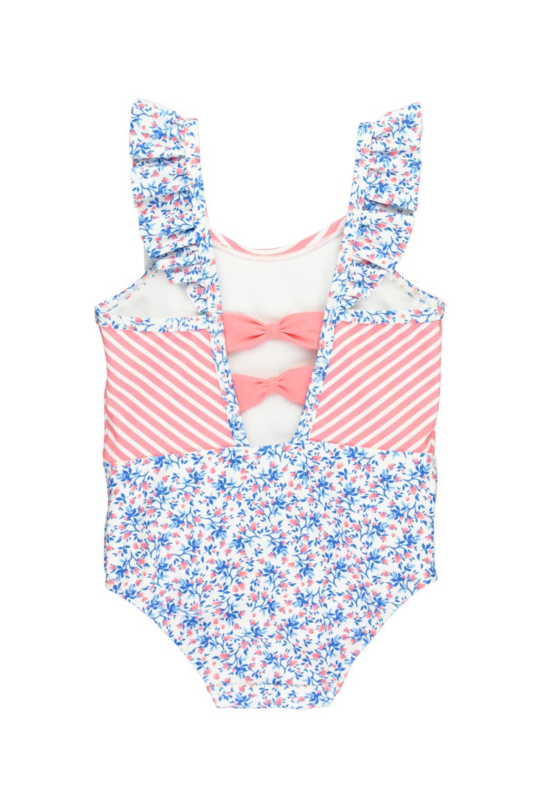Girls UPF50+ Pinafore One Piece, Alternate, color, Cottage Tea Time