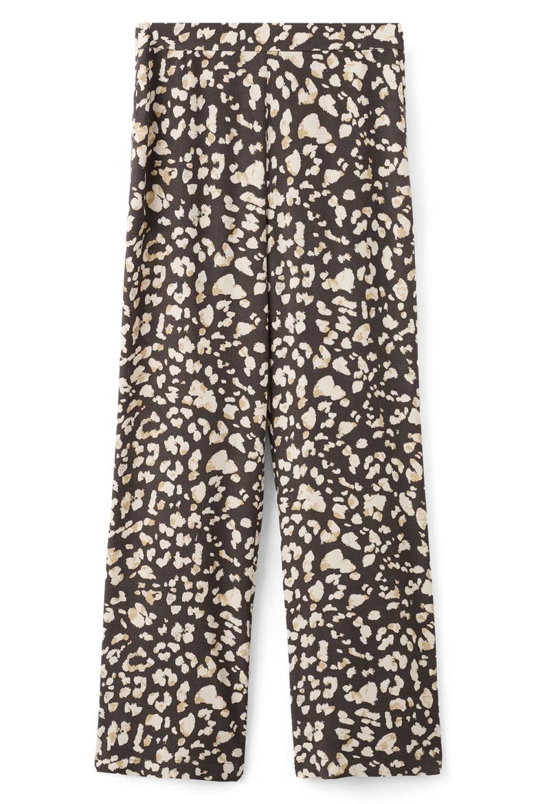 Animal Print Pants, Alternate, color, BROWN