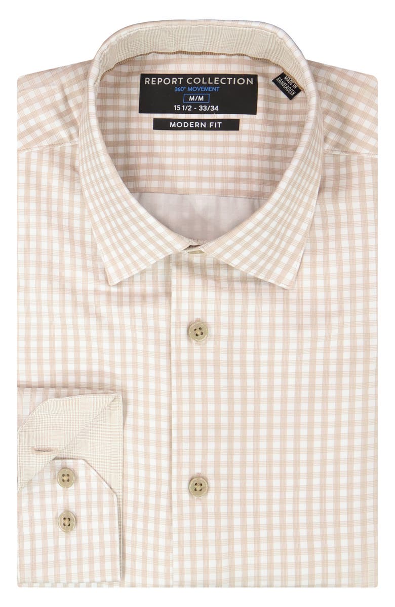 Report Collection Slim Fit 4-Way Stretch Button-Up Shirt, Alternate, color, Twill