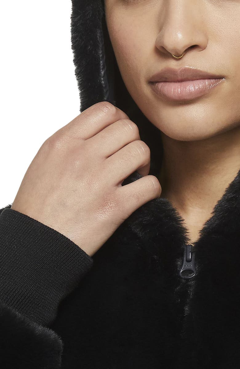 Nike Sportswear Essential Faux Fur Jacket, Alternate, color, 