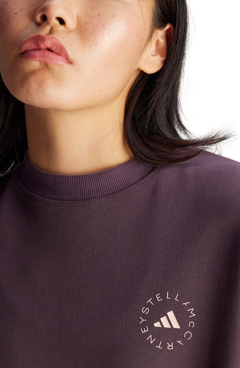 adidas by Stella McCartney Loose Crewneck Sweatshirt, Alternate, color, 