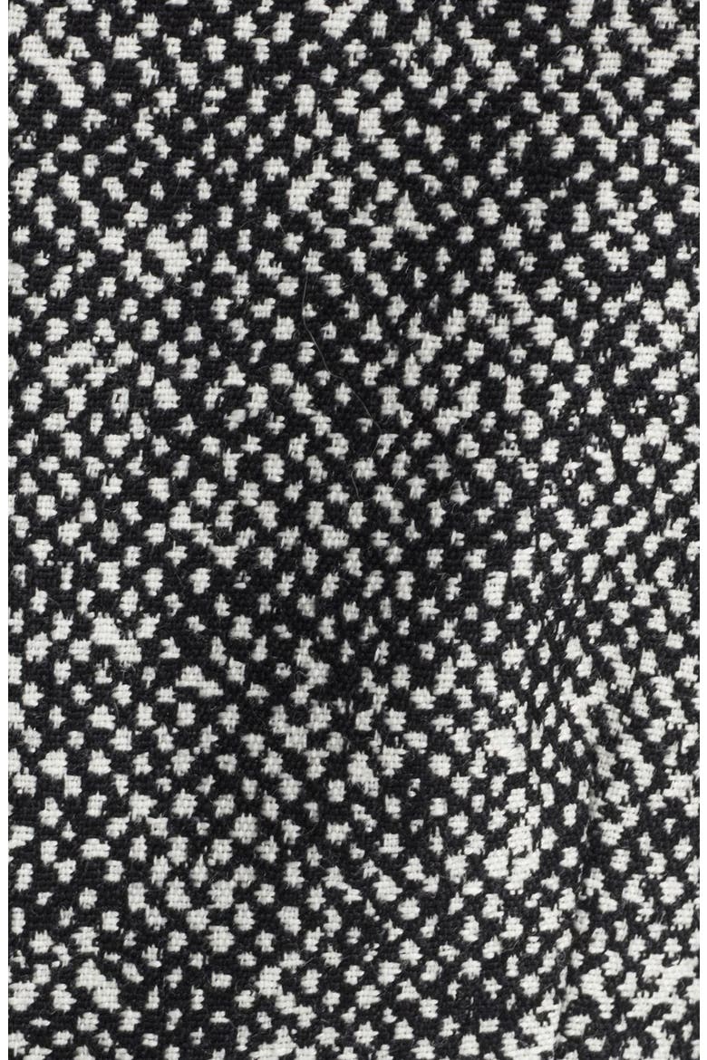 Origami Collar Tweed Jacket, Alternate, color, BLACK/ WHITE