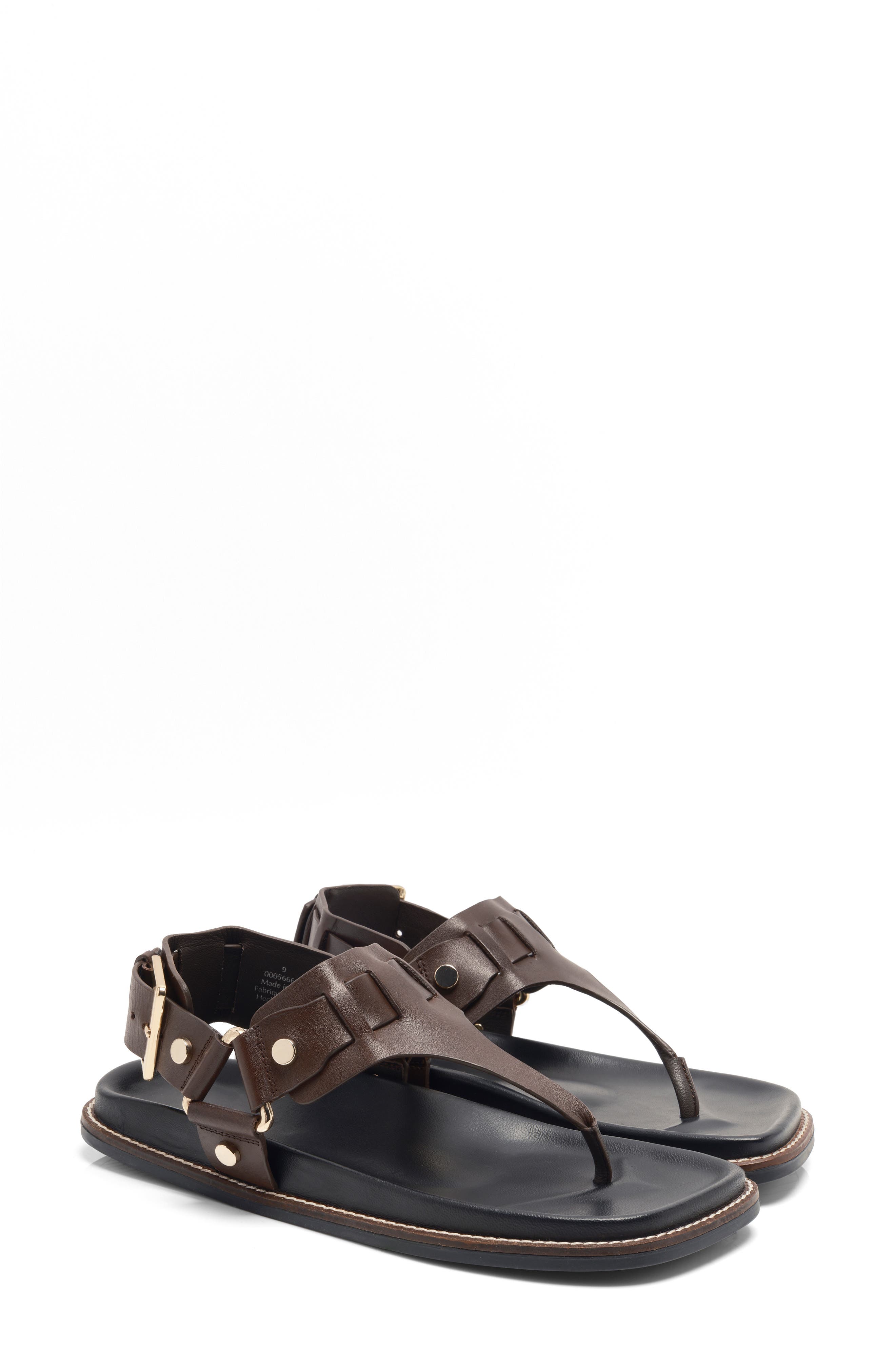 Free People Suri Ankle Strap Sandal, Alternate, color, Bitter Chocolate